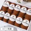 Cor Quente 212 Fio de Lã Fio de Espessura Média Fio Misturado com Lã Merino Suéter Artesanal DIY Bola de Lã Ponto de Venda Atacado