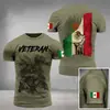 Camuflaje Militar Mexicano Patrón Soldado Impresión Digital 3D Transfronterizo Nuevo Camiseta de Manga Corta para Hombre Venta Directa de Fábrica