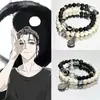 Nuevo Bolso Chinoiserie Tai Chi Bagua para Una Persona Wang Ye Periférico Pulsera de Estilo Nacional con Cuentas para Mujer Pulsera Elegante Retro de Doble Capa