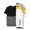 Camiseta de Manga Corta para Hombre 2026 Verano Estilo Hong Kong Moderna Ropa de Algodón Puro Atuendo de Primavera para Pareja Holgada Moderna Marca Moda de Manga Media para Hombre