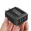 Carregador de Celular Borboleta 4USB 3.1A Cabeça de Carregamento de Viagem Padrão Americano Carregador Padrão Europeu Atacado Transfronteiriço