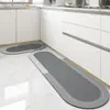Felpudo de Diatomeas Transfronterizo Antideslizante Impermeable Resistente al Aceite Resistente a la Suciedad Felpudo Moderno Simple para el Hogar Fácil de Cuidar Felpudo para el Suelo de la Cocina