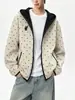 Moletom Cardigan com Capuz de Bolinhas Americano para Homens e Mulheres 2026 Nova Tendência Marca Solto Casual Jaqueta Moletom com Zíper Tendência