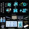 Planta seca flor coaster molde silicone abrasivo ferramenta em relevo cristal artesanal epóxi diy material resina AB cola caseira