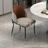 Cadeira de Jantar de Luxo Leve Nórdica Venda de Café Escritório Restaurante Simples Moderna Encosto Cadeira Macia Ferro Cadeira de Hotel