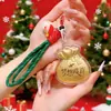 Nuevo llavero de moda con colgante de calabaza de oro puro 999 que contiene 20 mg, símbolo de riqueza ilimitada y buena suerte. Venta al por mayor.