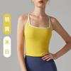 Top Esportivo Versátil Color-Blocking, Regata Fitness de Peça Única para Alta Intensidade com Costas Nadador, Regata de Yoga Skin-Friendly com Sensação de Segunda Pele