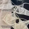 Lencería Sexy Francesa para Embellecer el Pecho de Mujer, Delgado, Senos Grandes, Push-Up Pequeño, Anticaída, Suave Sujetador con Aro de Acero de Elevación