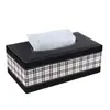 Caja de pañuelos de cuero estilo europeo, dispensador de pañuelos para uso en coche y hogar, caja de pañuelos creativa para sala de estar, mesa de centro, dormitorio y comedor