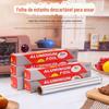 Papel Alumínio de Qualidade Alimentar para Churrasco e Peixe Grelhado, Rolo Grande Comercial Espessado para Restaurante e Confeitaria,