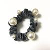 Estilo Coreano Novo Anel de Cabelo de Veludo Acessórios de Cabelo com Pérolas Corda de Cabeça de Pelúcia Doce Fofa para Menina ins Elástico de Cabelo para Menina