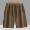 Shorts masculino de verão peso pesado 260g algodão chinês calças estilo Hong Kong soltas oversize para casais com calças retas