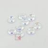 Nuevos Accesorios para Uñas Anillo de Ángel de 14-20 mm Retro Uña Diamante Cristal Vidrio Estilo Japonés Transparente Siete Colores