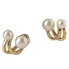 Pendientes Populares de Perlas Transfronterizos para Mujer, Estilo Retro Francés, Pendientes de Lujo Ligero, Pendientes de Diseño Nicho, Venta al por Mayor de Pendientes