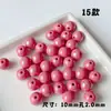 Cuentas Redondas Pequeñas Chapadas 10 mm Cuentas para DIY Accesorios Brillantes Hechos a Mano Material de Cuentas Aretes Pulsera Collar Joyería