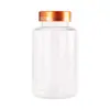 Ponto Boca Grande Tampa Dourada 50 100 300ml Garrafa Plástica Transparente Garrafa Cápsula Líquido Sólido Sub-Garrafa