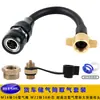 Cilindro de Gas para Camión Tanque de Aire a Bordo Accesorios Válvula de Toma de Gas para Camión Grande Conector Juego de Conectores para Tubería de Transferencia de Gas
