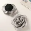 Tecido Estéreo Fresco Retro Cetim Rosa DIY Acessórios de Cabelo Feitos à Mão Flor de Cabeça Corsage Acessórios para Roupas Acessórios