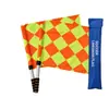 Bandeira de Toque de Campo de Futebol Makka Bandeira de Árbitro Bandeira de Sinal de Comando de Largada para Atletismo Cabo Antiderrapante Bandeira de Árbitro Atacado