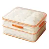 Bolsa de armazenamento para bagagem em tecido de malha espessa, caixa de armazenamento doméstica portátil de PVC para roupas e edredons, dobrável