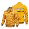 Chaqueta con Estampado de Logo de Coche para Hombre de Comercio Exterior Europeo y Americano Chaqueta de Aviador Urbana Chaqueta Azul para Hombre Nieve Fo Logo Personalizado