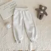 Pantalones Deportivos Jogger de Color Sólido para Niños Estilo Primavera y Otoño Sueltos Casuales Largos para Niños y Niñas Pantalones Deportivos de Jardín de Infancia