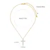Joia Transfronteiriça Europeia e Americana Amazon Cruz de Diamante Corrente de Clavícula de Luxo Leve Colar Feminino Colar com Design de Nicho