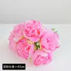 Venda Quente Transfronteiriça Buquê Artificial de Peônias Grandes com Múltiplas Flores Buquê de Casamento Flores Decorativas Decoração de Casa Flores Artificiais Atacado