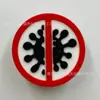 Série Popular de Cuidados Médicos Transfronteiriços Tamancos Amazon Flores de Sapato Fivelas de Sapato Pvc Borracha Macia Atacado Pontual