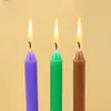 10 Piezas/Caja Vela Larga Vela de Celebridad de Internet Cena a la Luz de Velas Restaurante Occidental Vela Cilíndrica Apagón de Emergencia Iluminación del Hogar