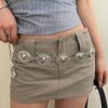 Corrente de Cintura de Metal Estilo Étnico Vintage Design de Nicho Feminino Moda Moda Alto Senso Moda Oval Cabeça de Boi Cinto Feminino
