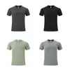 Camiseta de seda helada de verano para comercio exterior transfronterizo en Amazon, camiseta ligera de secado rápido para deportes al aire libre para hombre, camiseta de running de manga corta con cuello redondo