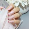 Uñas postizas de celebridad en línea, uñas francesas, dulces, frescas, estilo ins, parche de uña postiza, blanco, de alta calidad, ventas directas de fábrica