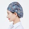 Gorro de cocina estilo coreano para mujer, a prueba de aceite, a prueba de humo, a prueba de cabello, ajustable, para uso doméstico en cocina y cocción, de algodón, con punta cerrada, gorro de chef