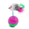 Juguete de Gato Peludo Roly-Poly para Ratón, Autoentretenimiento, Artefacto de Descompresión, Juguete Pequeño para Gato, Pelota Juguete para Gatos, Para Mascotas