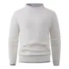 Suéter Gola Alta Meia Masculino Transfronteiriço 2026 Inverno Novo Moda Masculina Europeia e Americana Suéter de Tricô Pulôver Tendência