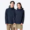Jaqueta corta-vento tática masculina com capuz, casaco quente casual para montanhismo, com logo para impressão, para áreas externas, primavera, mais vendida
