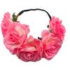 Venta Caliente Transfronteriza Europa y América 5 Guirnalda de Flores de Rosa Fiesta Navideña Flor Artificial Banda para el Cabello Nupcial Accesorios para el Cabello Festivos