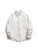 Camisas de Otoño e Invierno Disfrazadas Nanxia con Diseño de Marca de Moda Camisas Blancas para Hombre, Chaquetas de Manga Larga, Estilo Sencillo