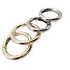 En stock, anillo de resorte abierto de aleación de zinc, anillo decorativo móvil, botón colgante, diámetro interior 20 25 mm
