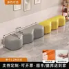 Área de Descanso de Entrenamiento de Danza Creativa Banco Sofá Pequeño Combinación de Cabina con Silla Sofá Ondulada para Jardín de Infancia