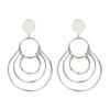Pendientes 2019 Internet Popular Retro Exagerado Geométrico Círculo Pendientes Europeos y Americanos Bohemios Anillo Pendientes Mujeres