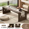 Mesa Pequeña Plegable para Ventanas de Mirador, Mesa Tatami para el Hogar, Mesa de Té de Madera No Maciza, Mesa de Té Estilo Chino, Mesa de Comedor para Repisa de Ventana