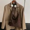 Bolsa Tote Retrô Fosca de Nicho com uma Vibe Relaxada, Adequada para o Trabalho, Bolsa de Ombro Versátil, Bolsa Cruzada Casual Estilo Bolinho
