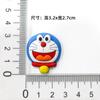 Desenho animado Doraemon Doraemon macio silicone remendo PVC lancheira copo DIY acessórios telefone móvel concha chinelos decoração