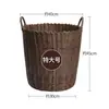 Cesta de almacenamiento para ropa sucia amarilla para uso doméstico, cesta de lujo ligero, cesta para dormitorio, cesta de almacenamiento de ratán, cesta para baño