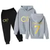 Conjunto de Sudadera con Capucha para Niños, Nuevo Estilo Europeo y Americano, Sudadera y Pantalones Estampados de Moda, Diseño Floral Transfronterizo