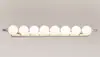 Luz frontal de espelho LED transfronteiriça, luminária de parede simples estilo nórdico para banheiro e quarto em aço inoxidável, luminária de parede para banheiro