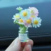 Internet Celebrant Fresh Vaso Flor Casa de Bonecas Mini Simulação Interior Do Carro Console Central Decoração Enfeites de Carro Espelho Cruzado