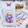 Joyas de dibujos animados para arte de uñas DIY, joyas de gato lindas a través de color esmerilado color real miau pequeño oso de dibujos animados estrella gato